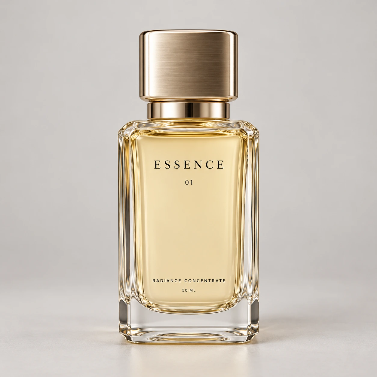 The same luxury beauty bottle in a neutral catalog photo